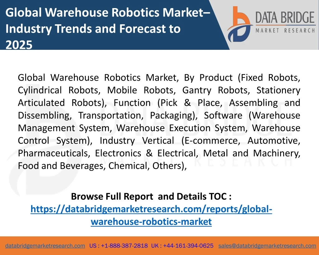 global warehouse robotics market industry trends