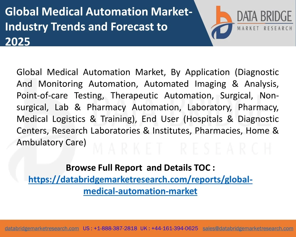 global medical automation market industry trends