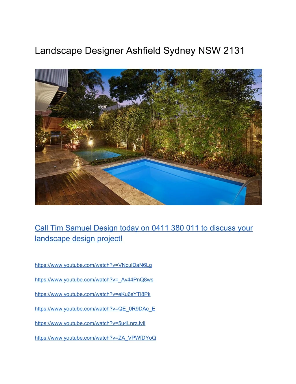 landscape designer ashfield sydney nsw 2131