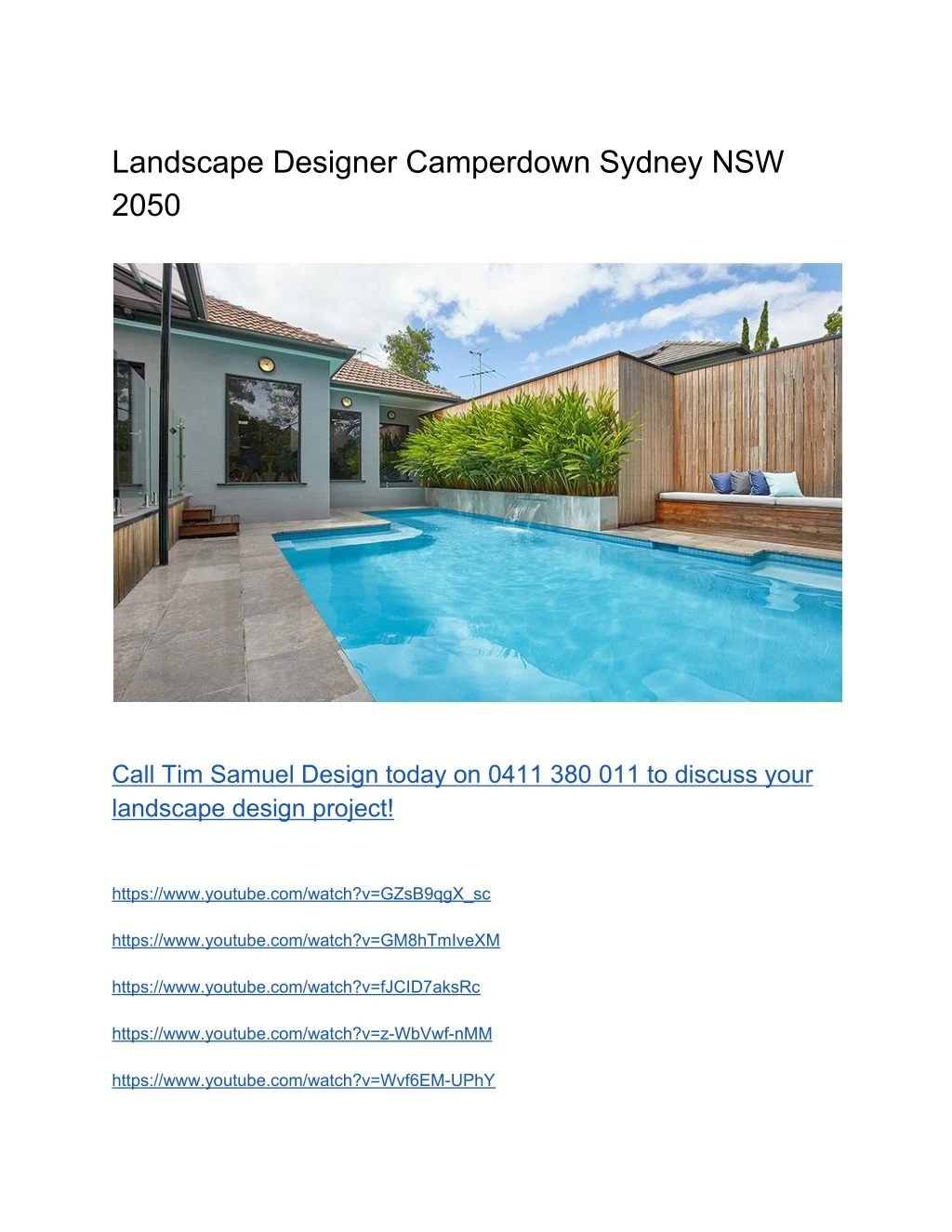 landscape designer camperdown sydney nsw 2050