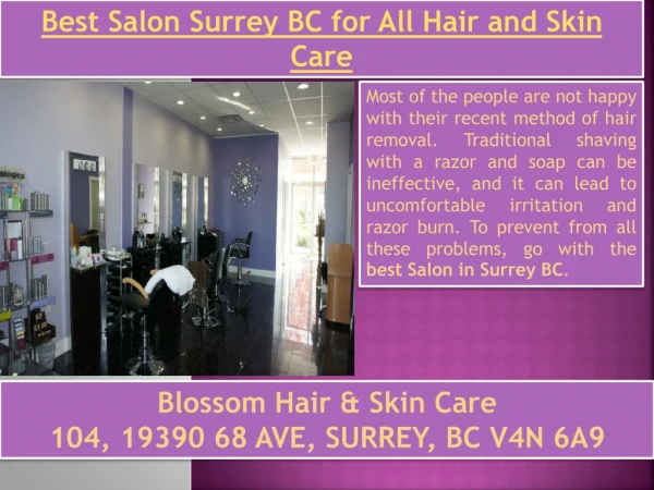 Best Salon Surrey BC for All Hair and Skin Care