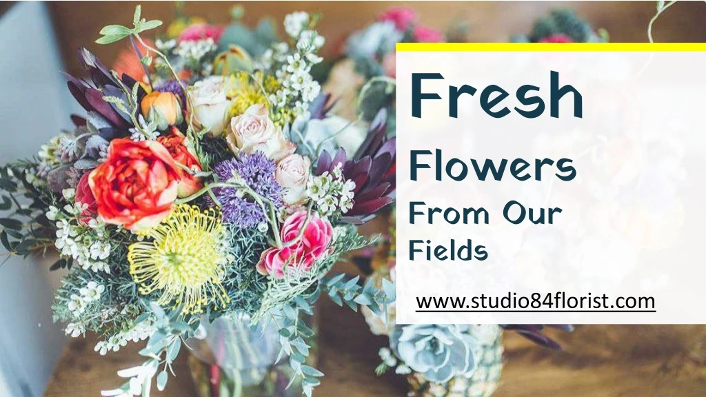 fresh flowers from our fields