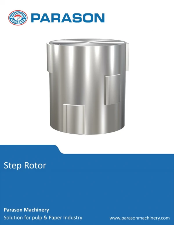 Step Rotor Pulp Machine Equipment