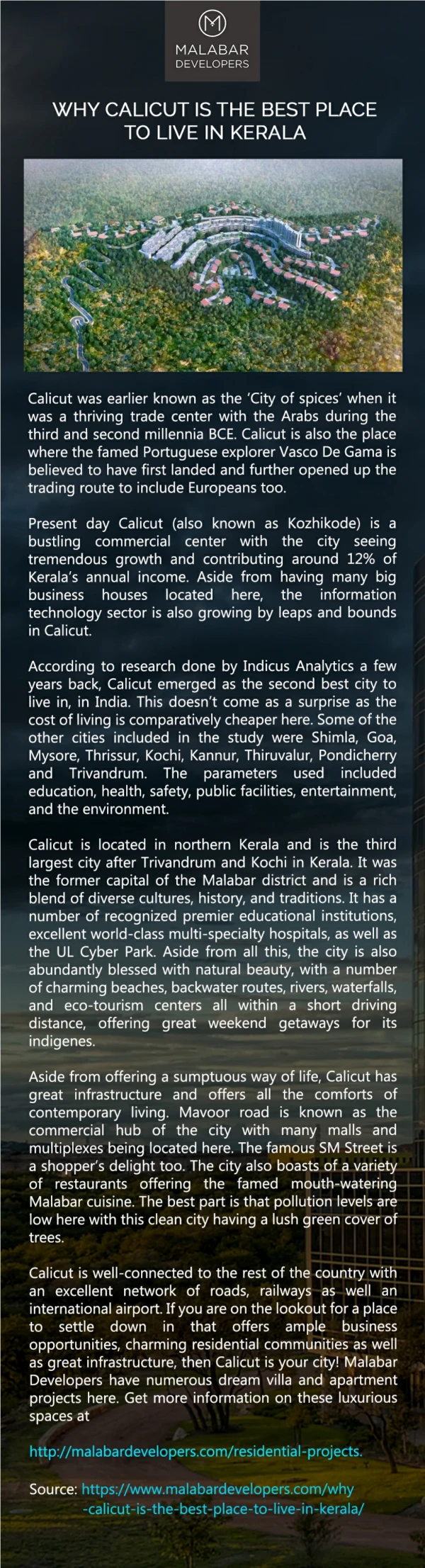 Calicut Is the Best Place to Live in Kerala | Malabar Developers