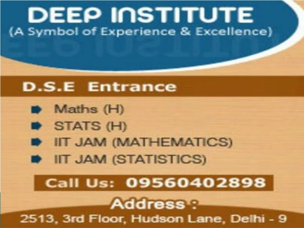 Best IIT JAM, UGC NET, IES, ISS, M.Sc., M.A Coaching Institute in Delhi