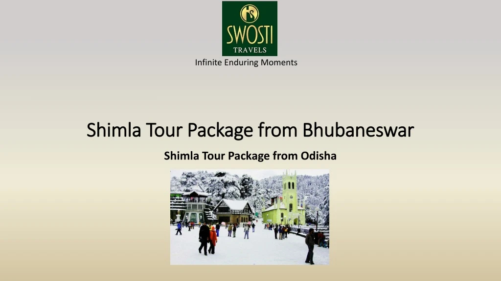shimla tour package from bhubaneswar