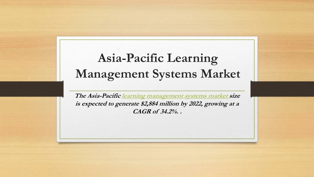 asia pacific learning management systems market