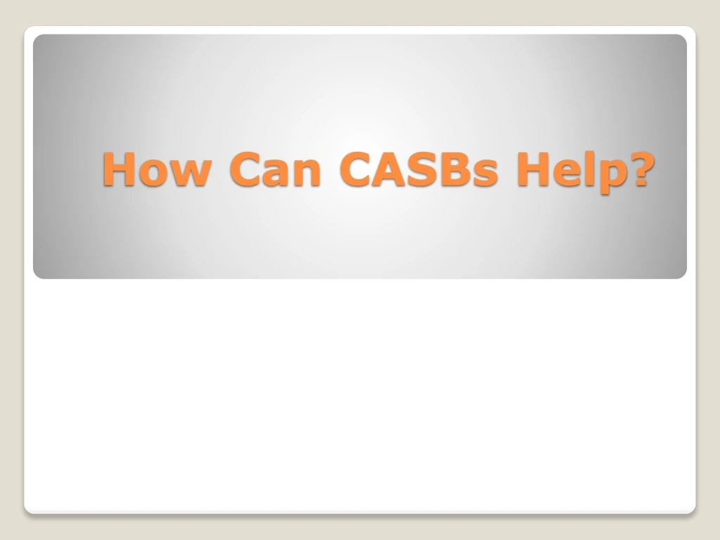 how can casbs help