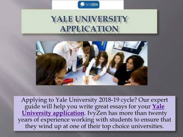 Yale University Application