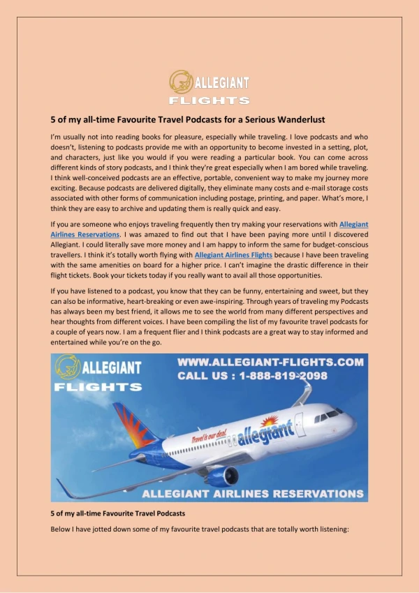Allegiant Airlines Official Site
