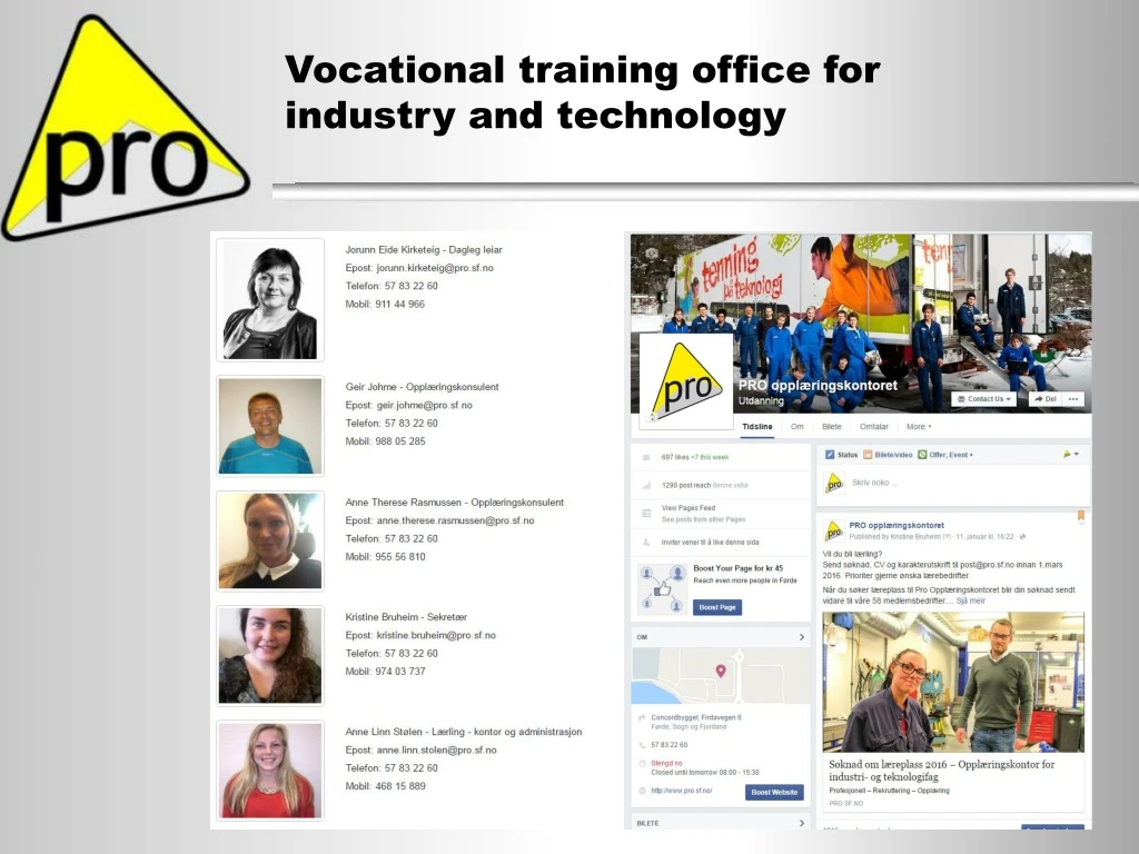 vocational training office for industry