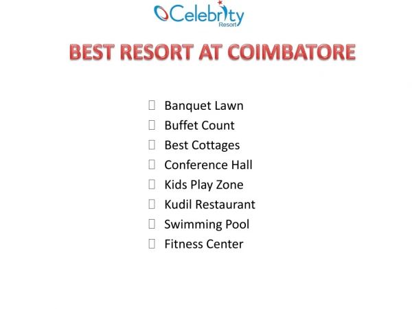 Best Resort In Coimbatore