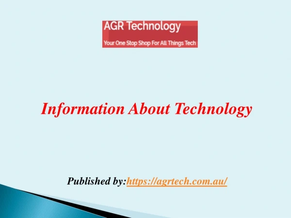 Information About Technology