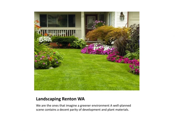 Landscaping Renton WA