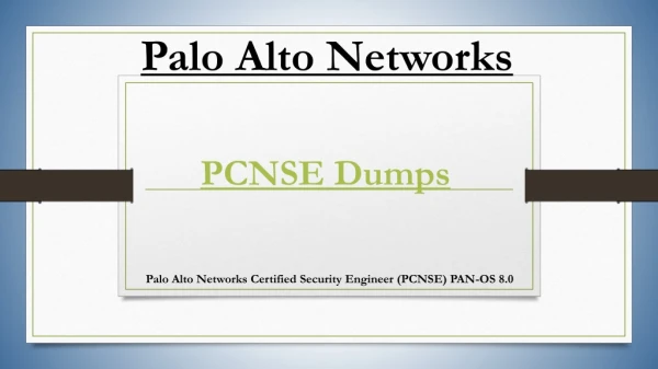 Success Is About the Corner with Palo Alto Networks PCNSE Dumps PDF