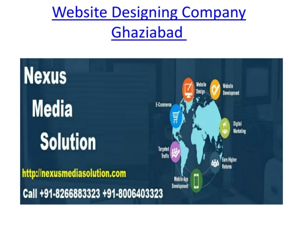 Website Designing,SEO, SMO Company Ghaziabad