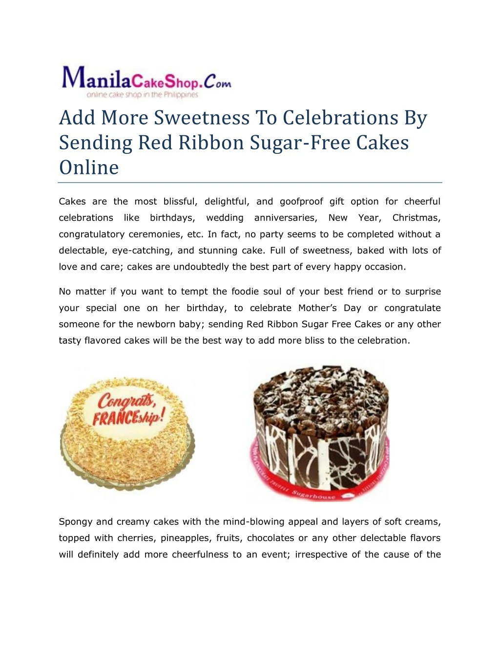 add more sweetness to celebrations by sending