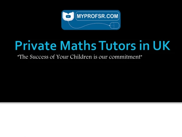 Private Maths Tutors in UK