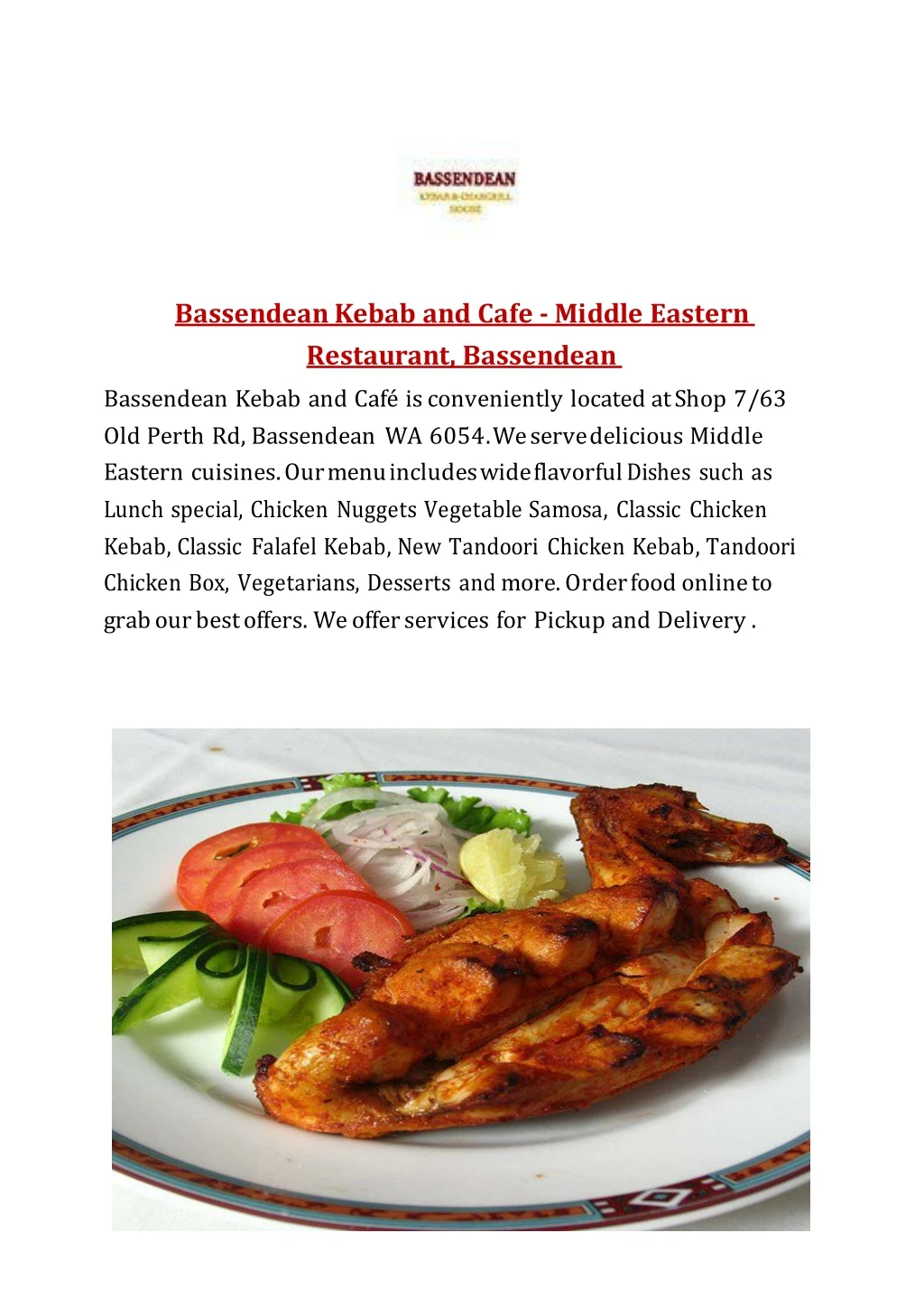 bassendean kebab and cafe middle eastern