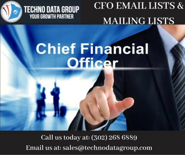 CFO Email Lists & Mailing Lists | Chief Executive Officer Email List | CFO Email Database in USA