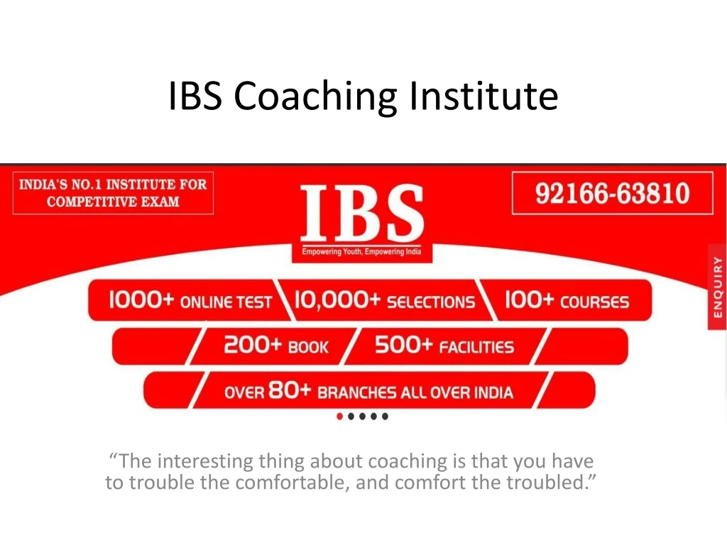 ibs coaching institute