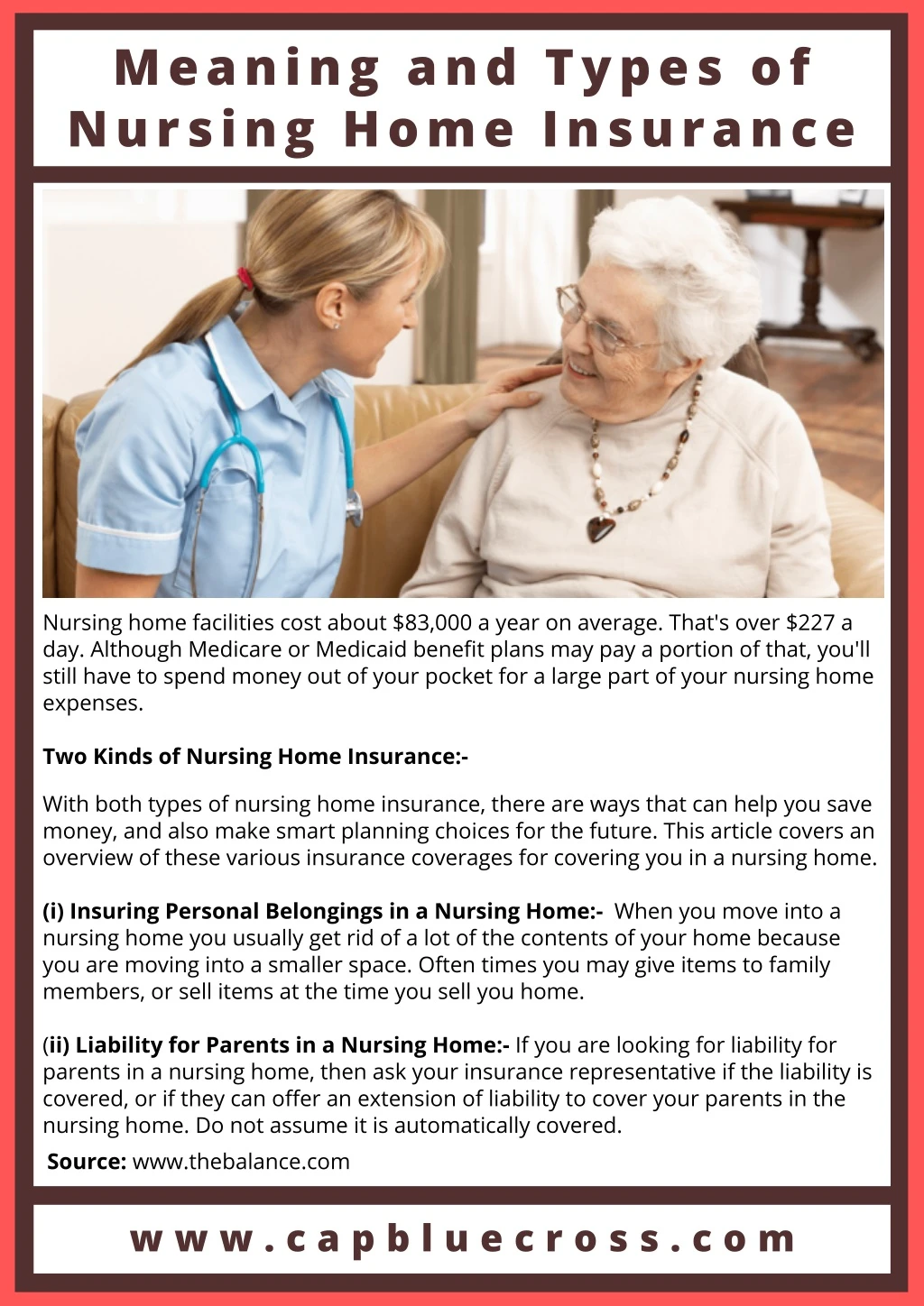 meaning and types of nursing home insurance