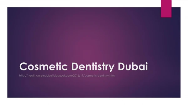 Cosmetic Dentistry Dubai
