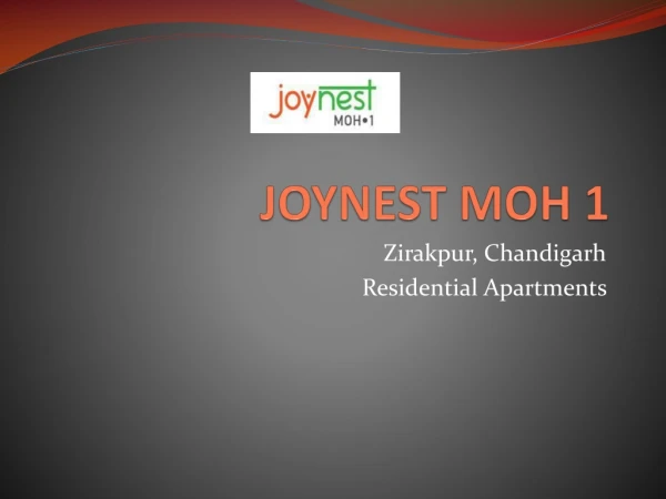 Buy Affordable Home in Joynest Moh 1 Zirakpur, Mohali | 8448738360