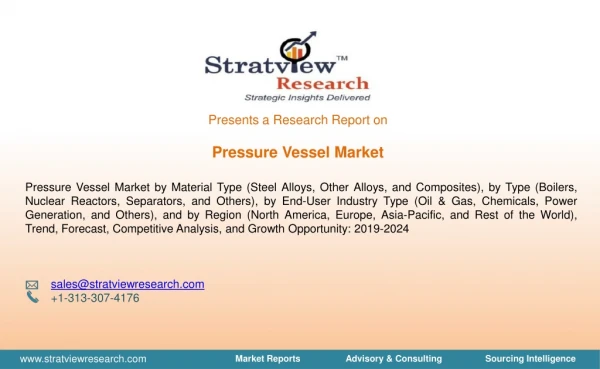 Pressure Vessel Market | Trends & Forecast | 2019-2024