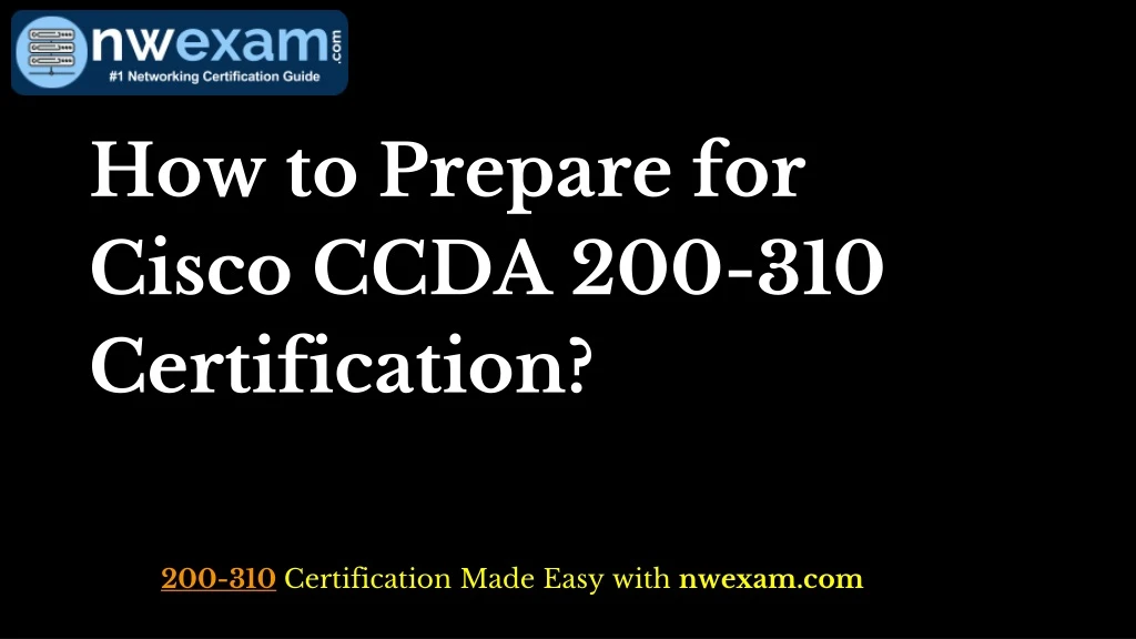 how to prepare for cisco ccda