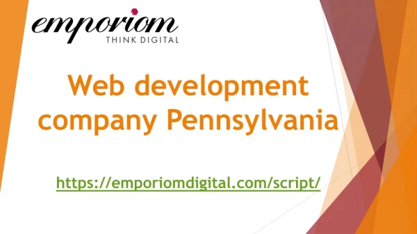 Web development company Pennsylvania-Emporiomdigital