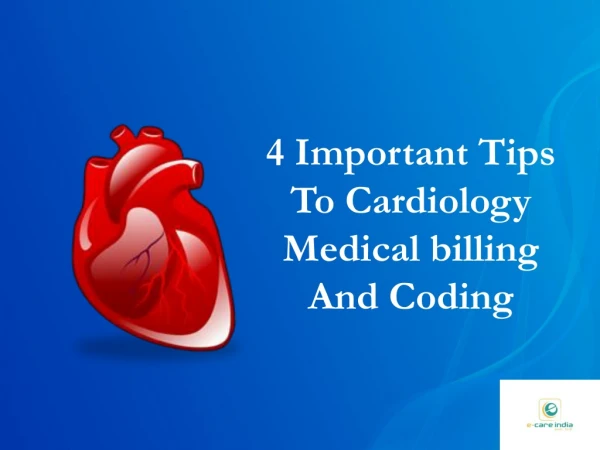 4 important Tips to Cardiology Medical Billig And Coding