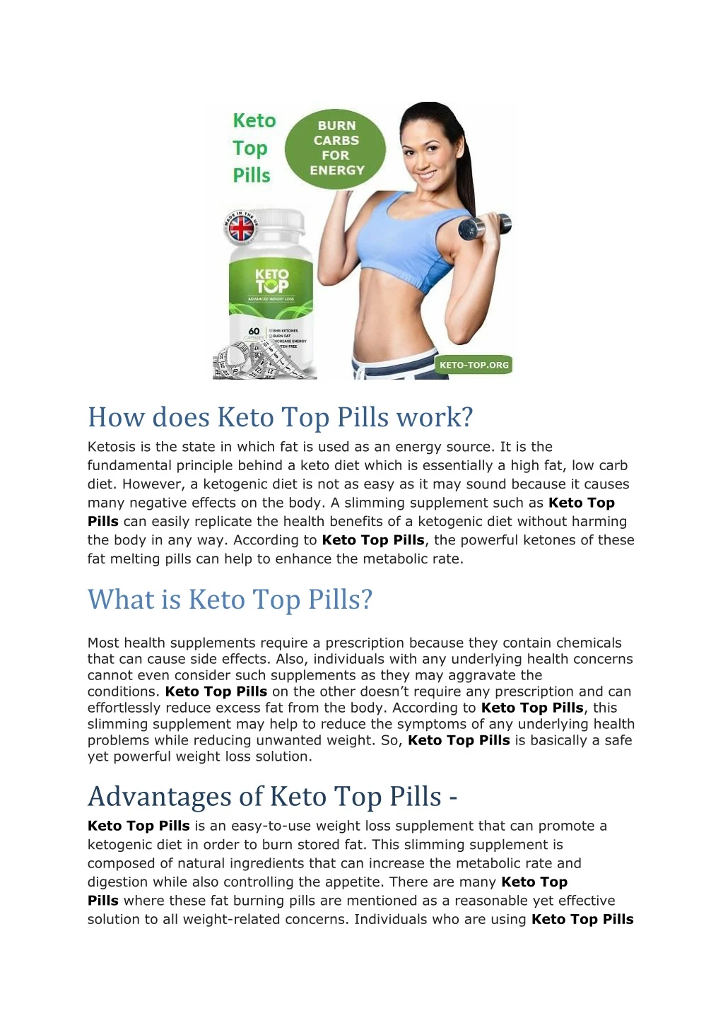 how does keto top pills work ketosis is the state