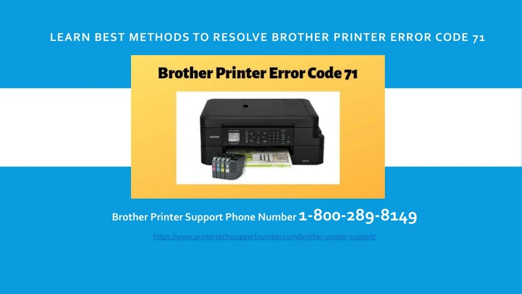 learn best methods to resolve brother printer error code 71