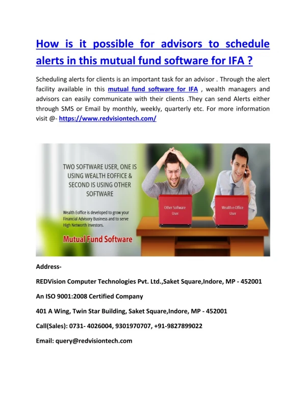 How does the financial planning in this mutual fund software comprises of goal tracking as well ?