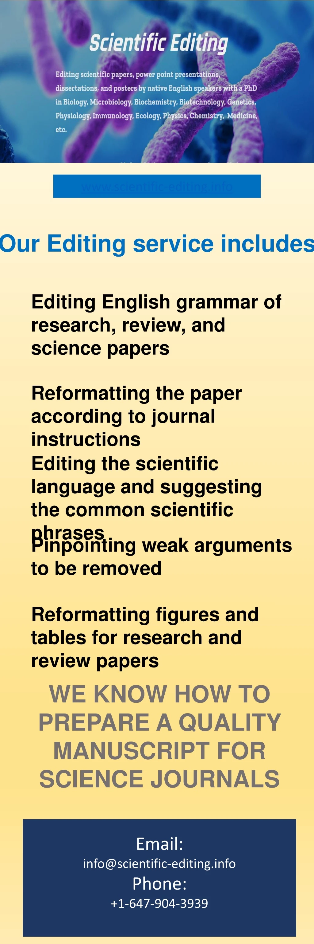 www scientific editing info