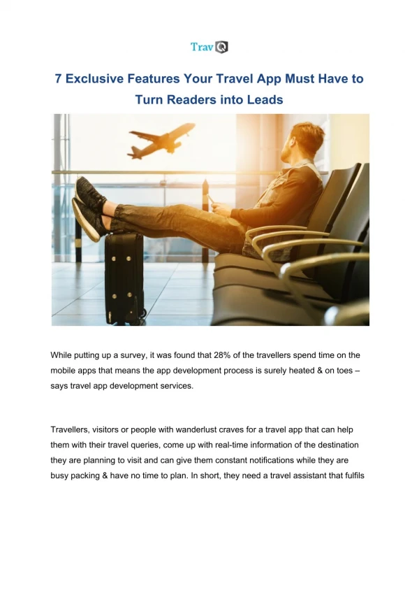 7 Exclusive Features Your Travel App Must Have to Turn Readers into Leads