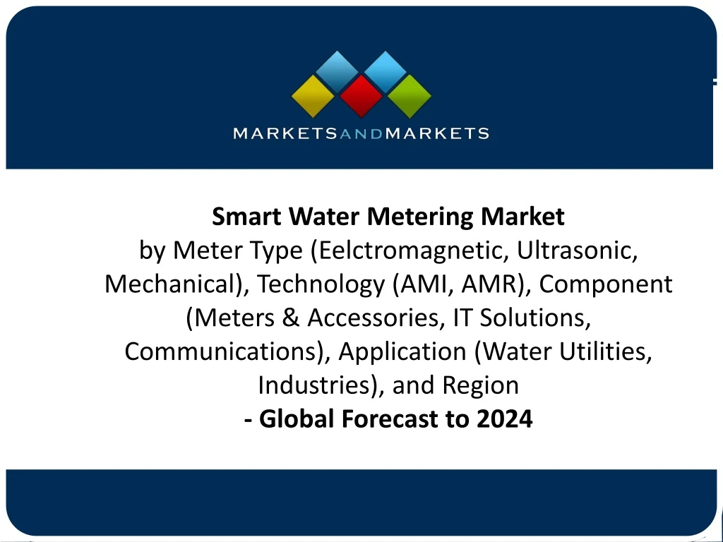 smart water metering market by meter type
