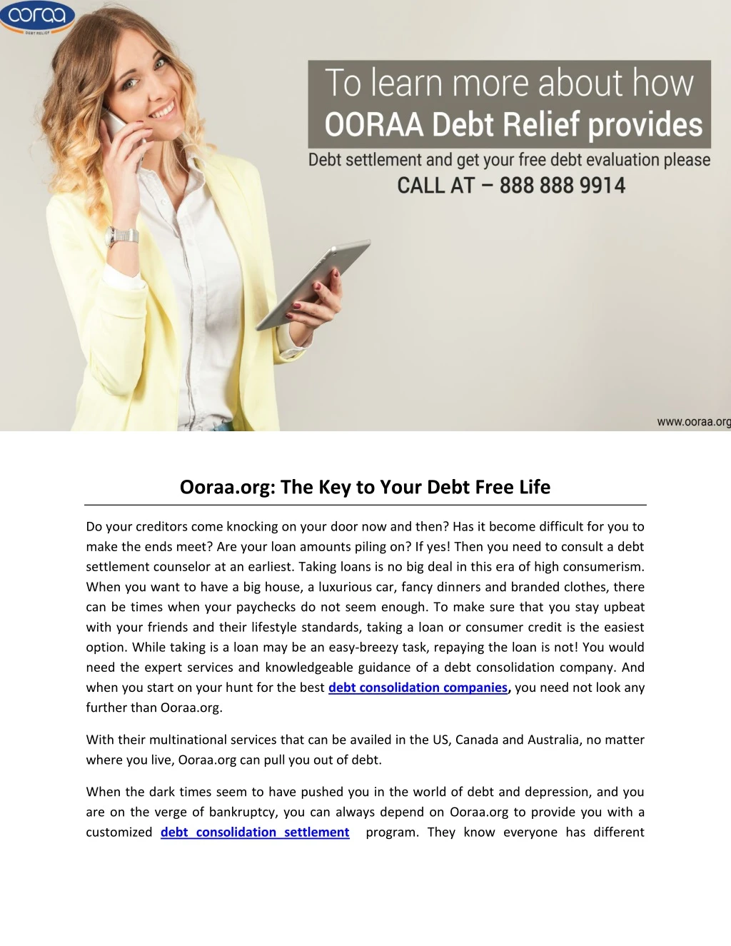 ooraa org the key to your debt free life