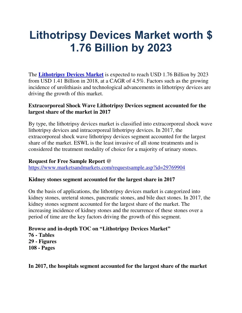 lithotripsy devices market worth 1 76 billion