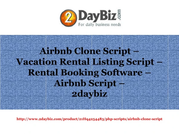 Airbnb Clone Script - Vacation Rental Listing Script