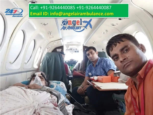 Angel Air Ambulance Services in Kolkata -Safe Secure and Convenient