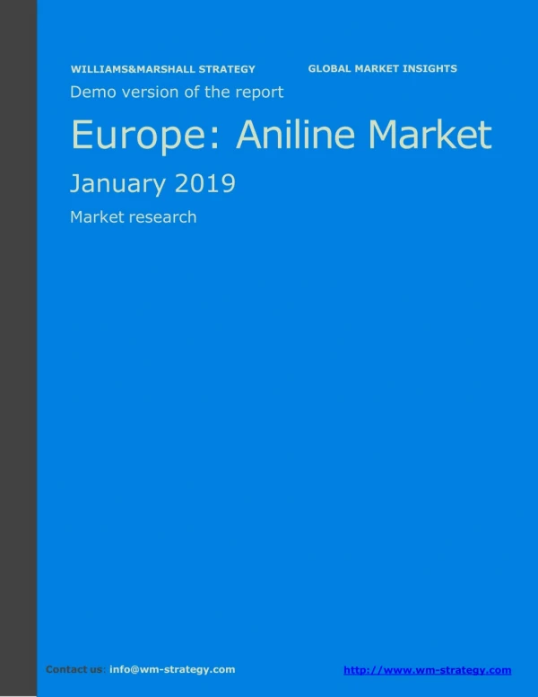 WMStrategy Demo Europe Aniline Market January 2019