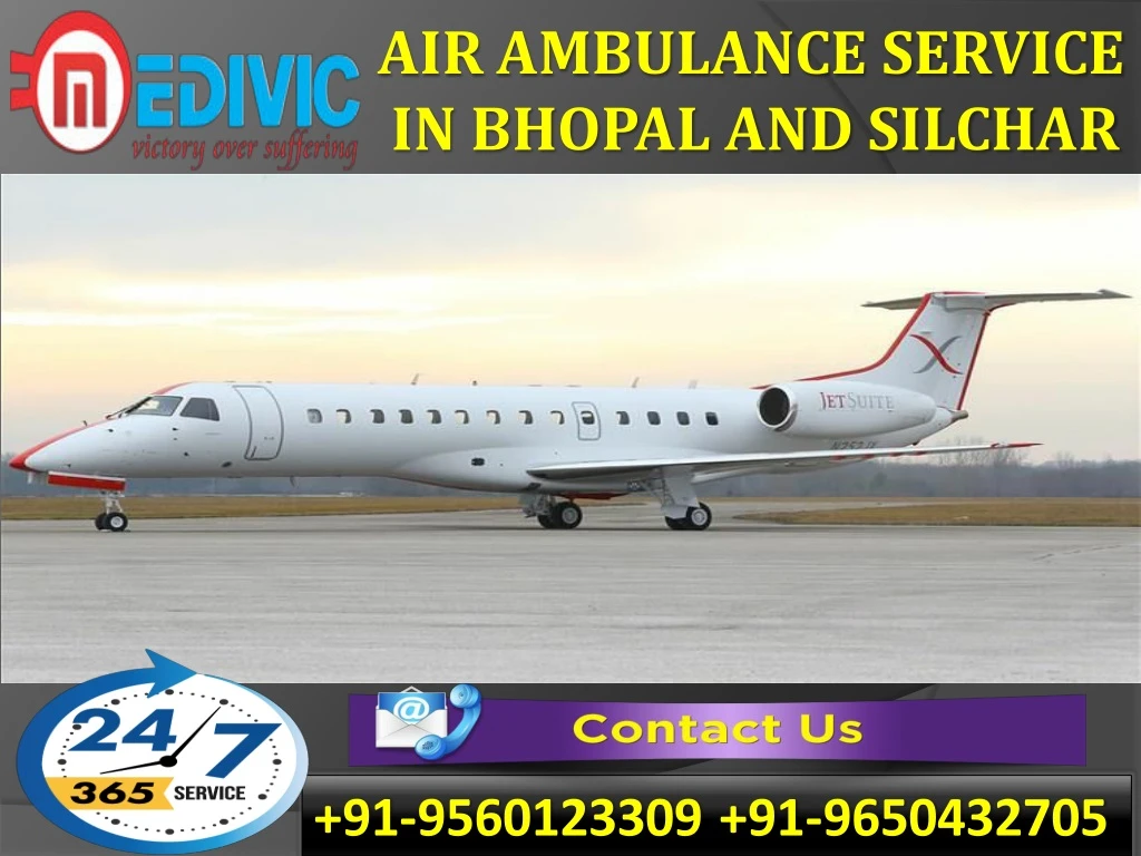 air ambulance service in bhopal and silchar
