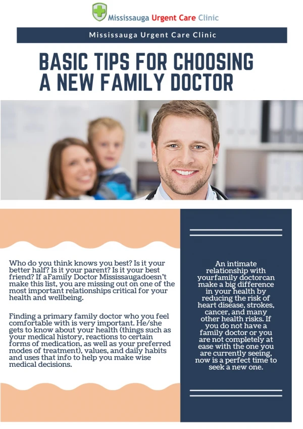 Basic Tips for Choosing a new Family Doctor