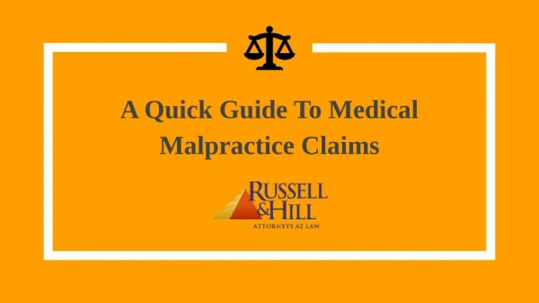 A Quick Guide To Medical Malpractice Claims