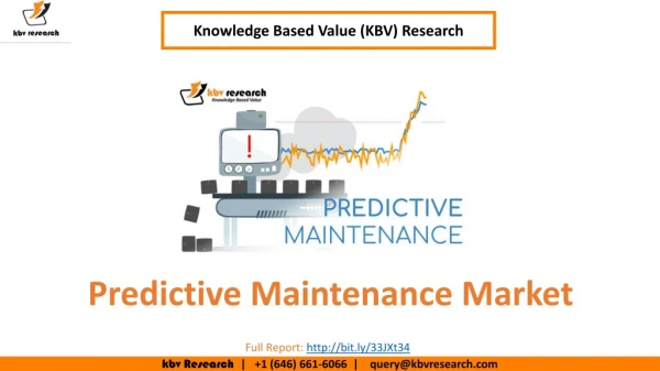 Predictive Maintenance Market Size- KBV Research