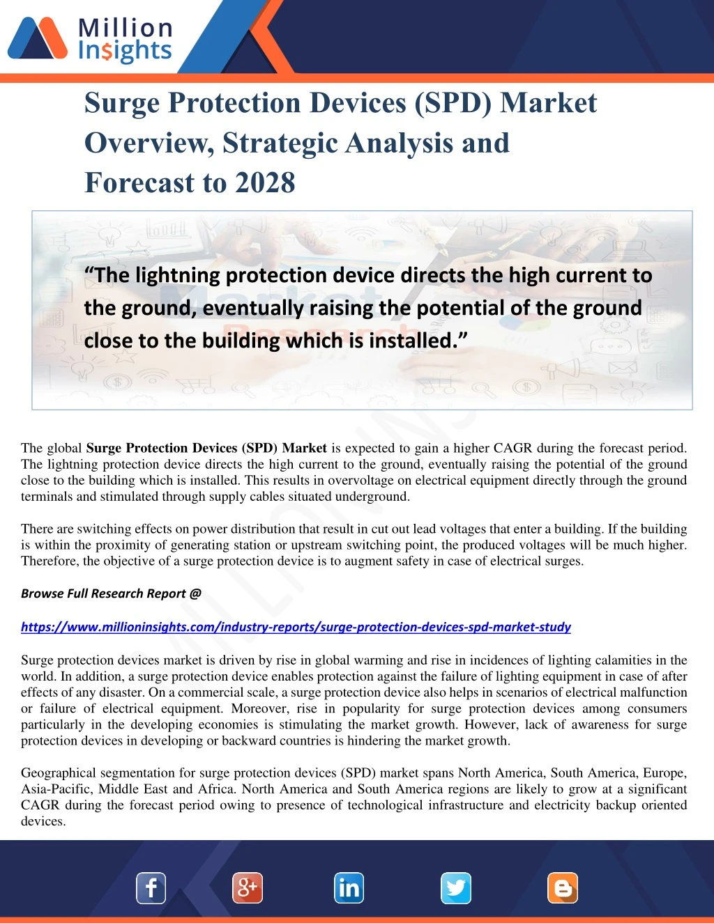 surge protection devices spd market overview