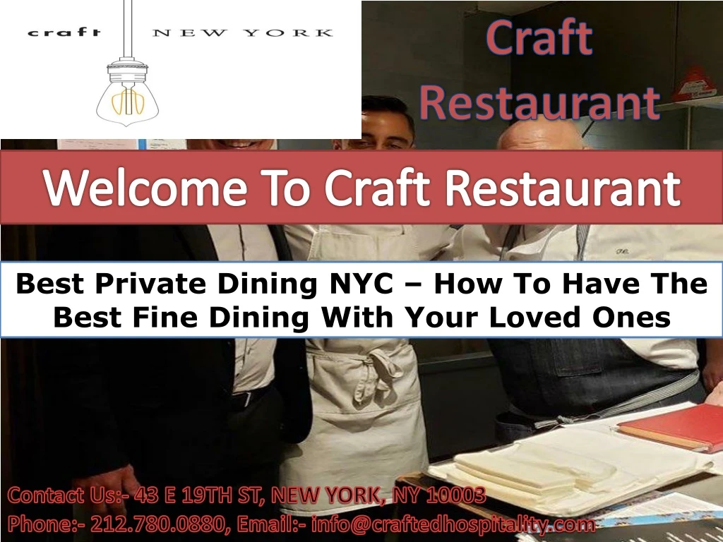 craft restaurant