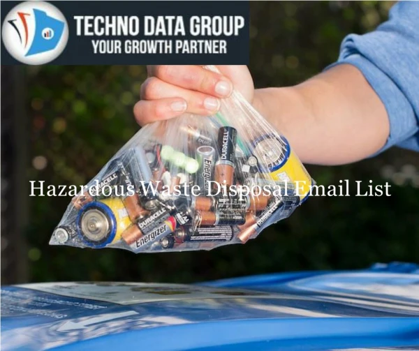 Hazardous Waste Generators Email List in USA